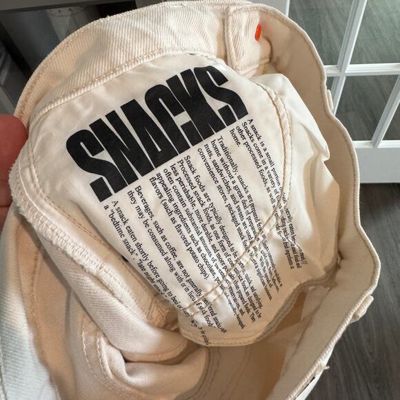 Mother Snacks Cargo Maxi Skirt NEW The Fun Dip Natural Cream Pockets NWT 26 - Picture 6 of 7